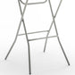 BTExpert 32" 2.6-Foot Round 43" Bar Height White Folding Table - In Store Only