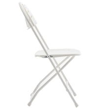 White Plastic Folding Chair Fan Back- In Store Only