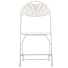 White Plastic Folding Chair Fan Back- In Store Only