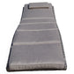 Foldable Outdoor Chaise Lounge Chair Wicker Rattan Sun Bed Patio Reclining Lounger Adjustable Backrest Pillow - Brown
