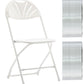 White Plastic Folding Chair Fan Back- In Store Only