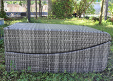 Foldable Outdoor Chaise Pool Lounge Chair Folding Wicker Rattan Sun bed Patio Couch Reclining lounger Adjustable Padded Backrest Pillow Assembled - Brown