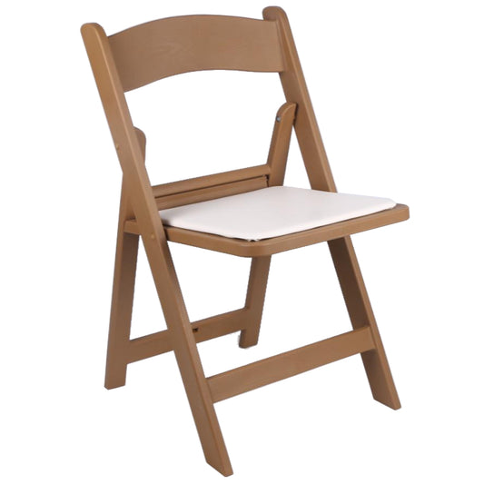 BTEXPERT Resin Folding Chair Vinyl Padded Seat Indoor Outdoor Lightweight Set for Home Event Party Picnic Kitchen Dining Church School Weddings- Natural