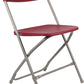 BTExpert 4-Piece Folding Seminar Table Portable and Chair Set, 6' x 18" x 29" Training Table & 3 Red Chairs
