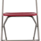 BTExpert 4-Piece Folding Seminar Table Portable and Chair Set, 6' x 18" x 29" Training Table & 3 Red Chairs
