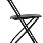 BTExpert Black Plastic Folding Chair, Steel Frame, High Capacity – Lightweight Event Seating for Office, Wedding, Party, School - Set of 10