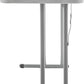 BTExpert 4-Piece Folding Seminar Table Portable and Chair Set, 6' x 18" x 29" Training Table & 3 Red Chairs