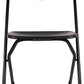 BTExpert 4-Piece Folding Seminar Table Portable and Chair Set, 6' x 18" x 29" Training Table & 3 Black Floral Chairs
