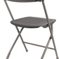 BTExpert Gray Plastic Folding Chair, Steel Frame, High Capacity, Lightweight Office, Wedding, Party, Picnic, Kitchen, Dining, Church, School - Set of 50