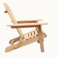 BTExpert Folding Adirondack Chair Half-Assembled Wooden Lounge for Outdoor, Lawn, Deck, Fire Pit, Pool, Beach, 350lb Capacity - Set of 2