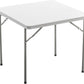 BTExpert 5-Piece Folding Card Table Set, 34" White Granite Table & 4 Gray Chair for board games Indoor Outdoor, Lightweight