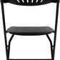 BTExpert 5-Piece Folding Card Table Set, 34" White Granite Table & 4 Floral Black Chairs for gatherings party, home, Indoor Outdoor