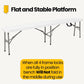 BTExpert 6 feet Plastic Folding Bench Indoor Outdoor Portable Picnic Party Garden Dining Seat Camping Soccer Multipurpose Activities w/Handle UV Waterproof Steel Frame Stackable Fold-in-Half Set of 5