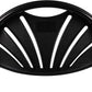 BTExpert Black Plastic Folding Chair Fan Style, Steel Frame, Lightweight, High-Capacity Event Seating for Weddings, Parties - Set of 100