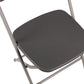 BTExpert Gray Plastic Folding Chair, Steel Frame, High Capacity, Lightweight Office, Wedding, Party, Picnic, Kitchen, Dining, Church, School - Set of 50