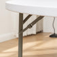 BTEXPERT White 5 Ft 60-inch Round Plastic Folding Table Full Top Commercial Portable - Set of 10