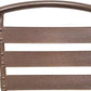 BTExpert 27.5" Square Restaurant Table Stainless Steel Silver Aluminum + 4 Bronze Metal Aluminum Slat Stack Chairs