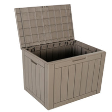 BTExpert Indoor Outdoor Storage Box, 30 Gallon Resin Deck Container for Package Delivery Patio Furniture Cushions Garden Tools Pool Sports Equipment UV Resistant Waterproof Lockable Set of 5