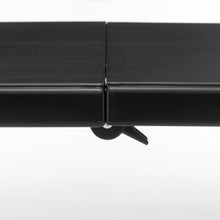 BTExpert Fold-in-Half Folding Utility Table 4Feet Lightweight Height Adjustable Portable Carrying Handle Indoor Outdoor Picnic Camping Office Home Party Easy to Clean Store Care Black Set of 2