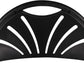 BTExpert Black Plastic Folding Chair Fan Style, Steel Frame, Lightweight, High-Capacity Event Seating for Weddings, Parties - Set of 100