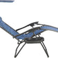 BTEXPERT Zero Gravity Chair Lounge Outdoor Pool Beach Yard Garden Utility Tray Cup Holder Blue