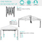 BTExpert - 10x10ft Canopy Tent, Portable Commercial Shelter Outdoor Beach Camping Backyard Activities