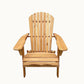 BTExpert Folding Adirondack Chair Half-Assembled Wooden Lounge for Lawn, Patio, Deck, Fire Pit, Pool, Beach, 350lb Capacity