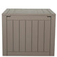 BTExpert Indoor Outdoor Storage Box, 30 Gallon Resin Deck Container for Package Delivery Patio Furniture