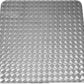 BTExpert 27.5" Square Table Stainless Steel Silver Aluminum + 3 Black Restaurant Rattan Chairs