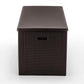 BTExpert 150 Gallon Large Resin Deck Box, Outdoor Storage Container for Patio Furniture Waterproof Lockable Stainless