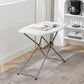 BTExpert 2.5ft Personal Folding Utility Table 29" x 19", Lightweight, Adjustable Height, Portable with Carrying Handle for Indoor Outdoor - Set of 5
