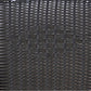 BTExpert 27.5" Square Table Stainless Steel Silver Aluminum + 3 Black Restaurant Rattan Chairs