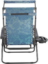 BTEXPERT Zero Gravity Chair Lounge Outdoor Pool Patio Beach Yard Garden Sunshade Utility Tray Cup Holder Blue