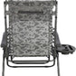 BTEXPERT Zero Gravity Chair Lounge Outdoor Pool Patio Beach Yard Garden Sunshade Utility Tray Cup Holder Black