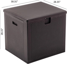 BTExpert 80 Gallon Large Resin Deck Box, Outdoor Storage Container for Patio Furniture Cushions Garden Tools Pool Toys Sports Equipment Waterproof Lockable