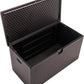 BTExpert 150 Gallon Large Resin Deck Box, Outdoor Storage Container for Patio Furniture Waterproof Lockable Stainless