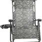 BTEXPERT Zero Gravity Chair Outdoor Lounge with Sunshade, Utility Tray & Cup Holder - Black (Set of 2 pcs)