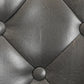 BTEXPERT Set of 4 Premium Upholstered 33" High Back Bar Stools, Gray PU Leather with Gold Nail Head Trim