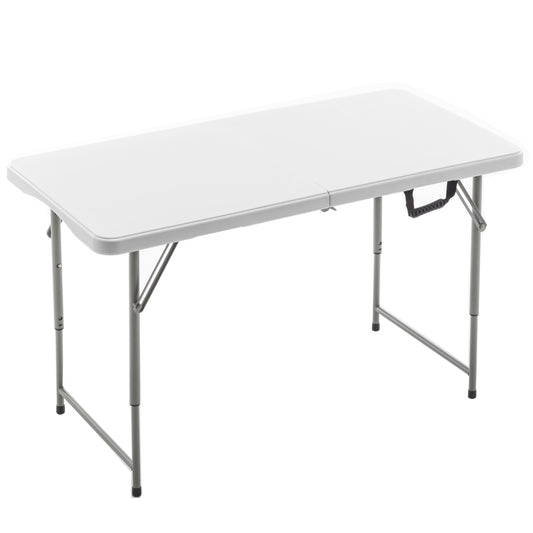 BTExpert Table 4Feet Height Adjustable Indoor Outdoor Easy to Clean Store Care White - Set of 5