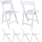 BTExpert Folding Chair Indoor Outdoor lightweight Set for Home Event Dining Church School White - Set of 30