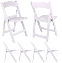 Set of 30 TExpert Resin Folding Chair Vinyl Padded Seat Indoor Outdoor lightweight Set for Home Event Party Picnic Kitchen Dining Church School Weddings White Set of 30
