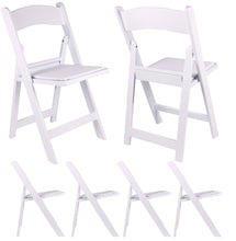 BTExpert Resin Folding Chair Vinyl Padded Seat Indoor Outdoor lightweight Set for Home Event Party Picnic Kitchen Dining Church School Weddings White Set of 30