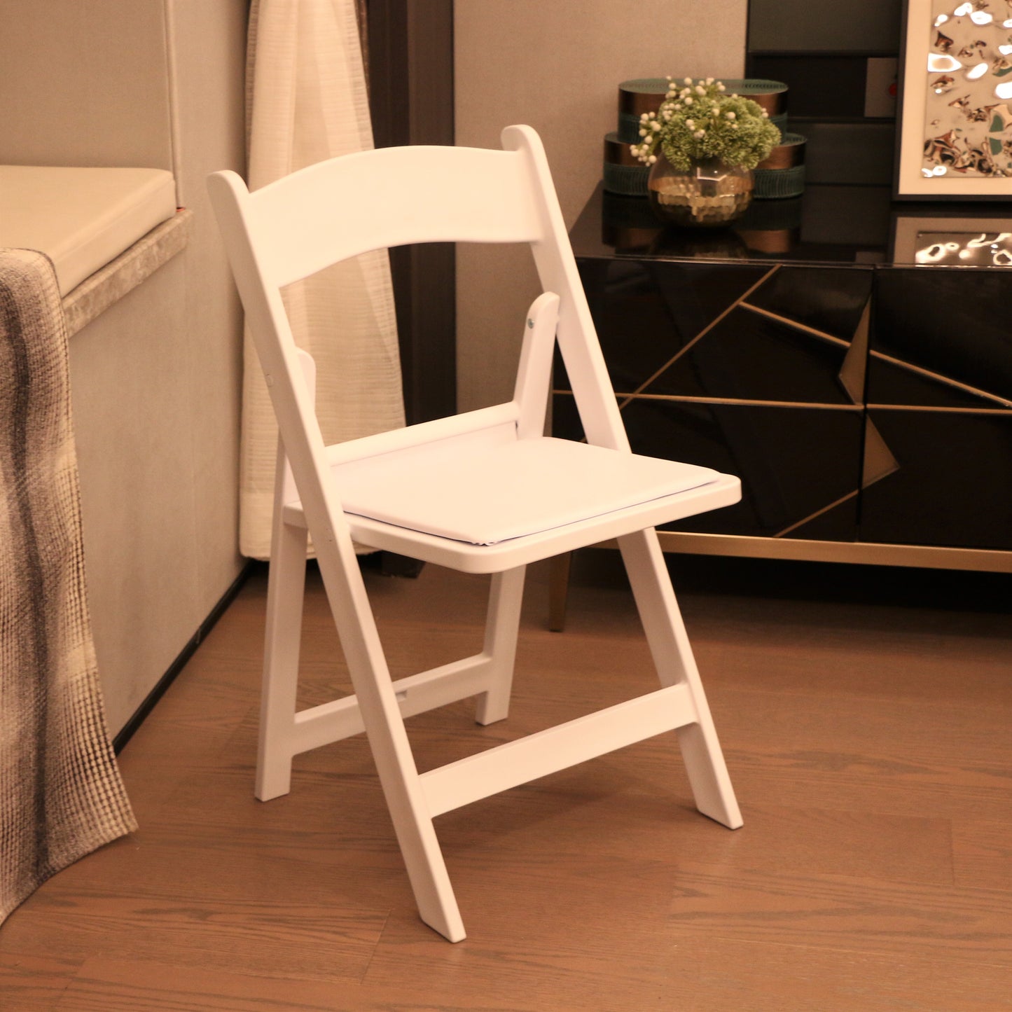 BTExpert Folding Chair Indoor Outdoor lightweight Set for Home Event Dining Church School White - Set of 30