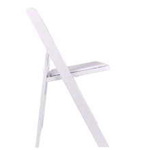 BTExpert Resin Folding Chair Vinyl Padded Seat Indoor Outdoor lightweight Set for Home Event Party Picnic Kitchen Dining Church School Weddings White One