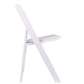 BTExpert Resin Folding Chair White Vinyl Padded Seat, Lightweight Indoor Outdoor Use for Home, Events, Dining, Church, Weddings - Set of 100