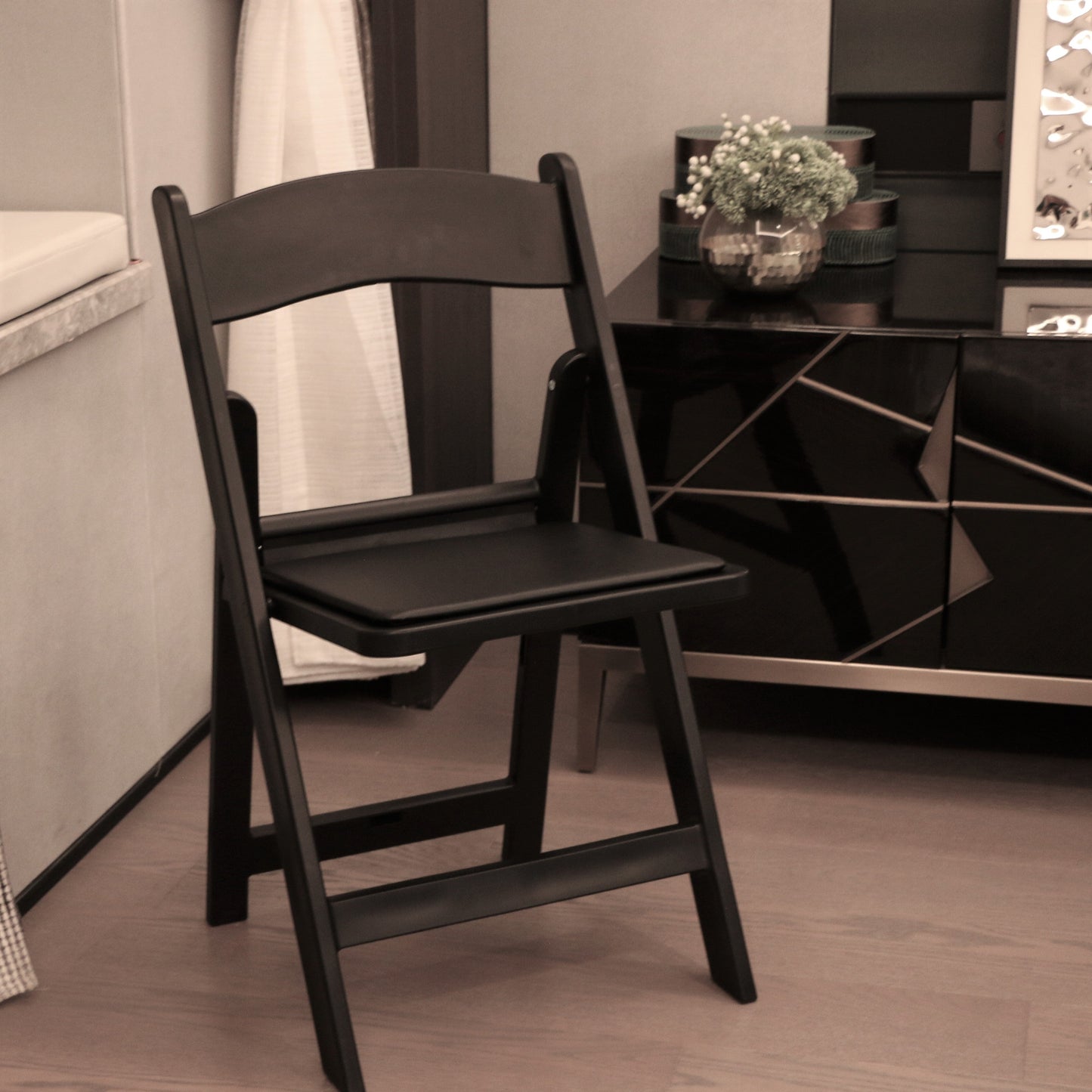 Black Resin Chair- In Store Only