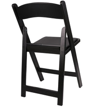 BTExpert Resin Folding Chair Vinyl Padded Seat Indoor Outdoor lightweight Set for Home Event Party Picnic Kitchen Dining Church School Weddings Black One