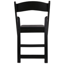 BTExpert Resin Folding Chair Vinyl Padded Seat Indoor Outdoor lightweight Set for Home Event Party Picnic Kitchen Dining Church School Weddings Black One