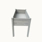 BTExpert 4ft Raised Garden Bed with Legs, 48x24x30in Grey Wood Planter Box with Liner for Vegetables, Flowers, Patio, Balcony