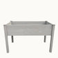 BTExpert 4ft Raised Garden Bed with Legs, 48x24x30in Grey Wood Planter Box with Liner for Vegetables, Flowers, Patio, Balcony